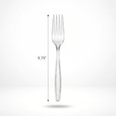 Clear Plastic Serving Fork - 9.75" | 2 Pack