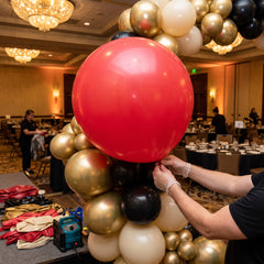 Vibrant Red Latex Balloons - 24" Premium Pack
