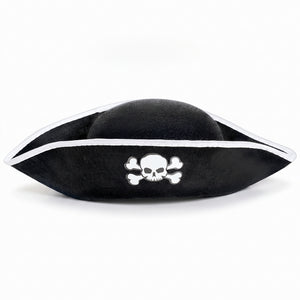 Black Skull & Crossbones Pirate Hat - Perfect Costume Accessory