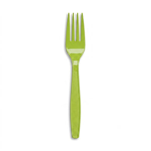 Lime Green Plastic Forks - 7.5 In. | 20 Count