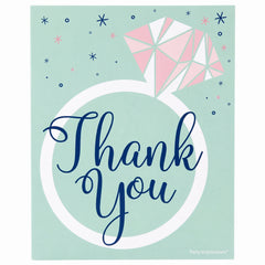 Mint Bridal Shower Thank You Card