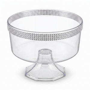 Small Rhinestone Clear Plastic Trifle Container