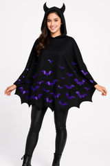 Halloween Bat Poncho Costume Accessory
