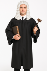 Adult Judge Robe Costume Accessory - Black, One Size