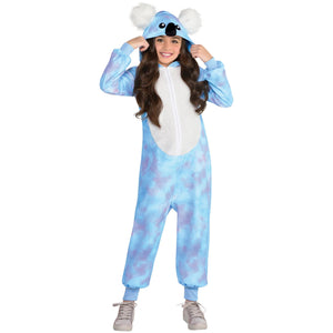Kids' Blue Koala Zipster Costume for Halloween