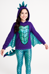Enchanting Mystical Dragon Girl's Costume - Halloween Edition