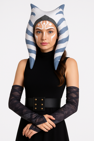 Adult Star Wars Ahsoka Costume Accessory Kit with Headpiece & Arm Sleeves - Adult One Size