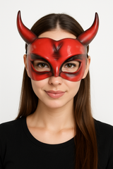 Horned Devil Halloween Fashion Mask