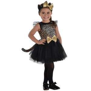 Adorable Leopard Cat Halloween Costume for Girls