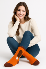 Cozy Thanksgiving Fuzzy Socks with Turkey Leg Design