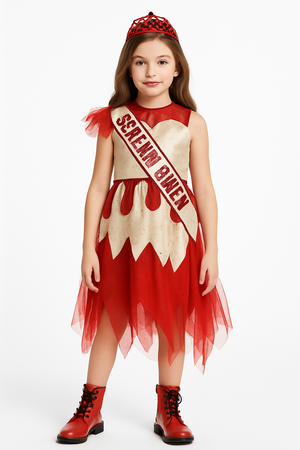 Girls Scream Queen Halloween Costume - Child M (8-10)