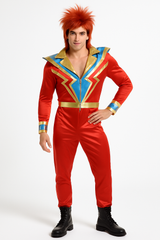 Men's Glam Rock Jumpsuit Costume - L/XL