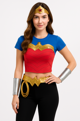 Women's Wonder Hero Costume Kit - L/XL