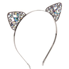 Rhinestone Cat Ears Halloween Headband