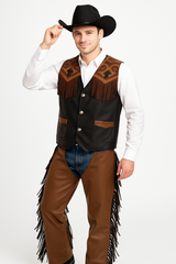Deluxe Western Cowboy Vest Costume Accessory