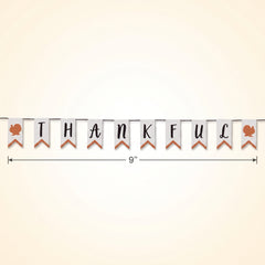 Thankful Burlap Canvas Banner for Thanksgiving Decor
