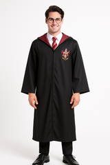 Adult Gryffindor Robe with Hood and Crest, Harry Potter Costume Accessory