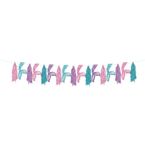 Shimmering Mermaid Tassel Garland - 10 ft
