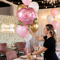 Elegant Rose Foil Balloon