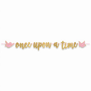 Disney Princess "Once Upon A Time" Glitter Letter Banner