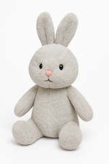 Adorable Grey Bunny Plush Toy - Perfect Easter Addition
