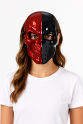 Red and Black Death Sport Halloween Mask