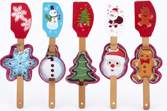Festive Christmas Spatula & Cookie Cutter Set - 2 Piece