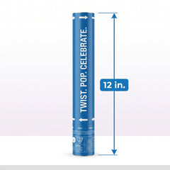 Blue Powder Popper Confetti Cannon - 12 Inches