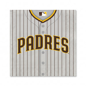 San Diego Padres MLB Luncheon Napkins - 6.5 In. x 6.5 In.
