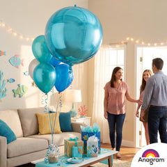 Aqua Orbz Metallic Foil Balloon
