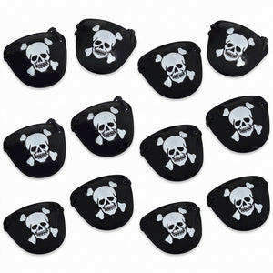 Pirate Eye Patches - 12 Pack Party Favors