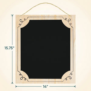 Rustic Wood Framed Large Chalkboard Sign