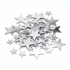 Shimmering Silver Star Confetti