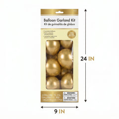 Gold Balloon Garland Kit - Elegant Latex Balloon Decoration Set