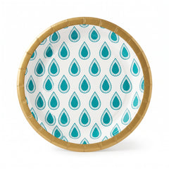 Artisan Crafted 6.75" Round Printed Paper Plate
