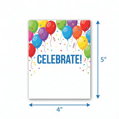 Vibrant Balloon Birthday Invitations