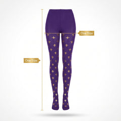 Fleur De Lis Mardi Gras Tights