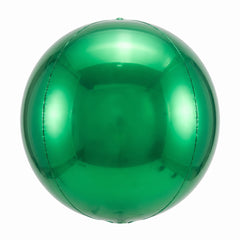 Festive Green Metallic Orbz Balloon - 16 Inch