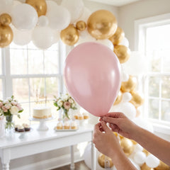 Luxaire Premium Blush Pink Latex Balloons - 12-inch, 25 Count