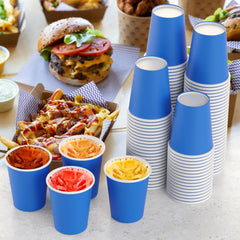 9 Oz. Dark Blue Paper Cups | Case of 1000