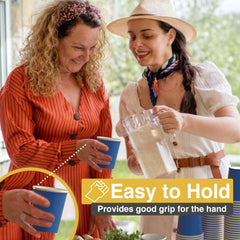 9 Oz. Dark Blue Paper Cups | Case of 1000