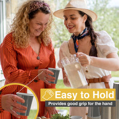 9 Oz. Metallic Silver Paper Cups | Case of 1000