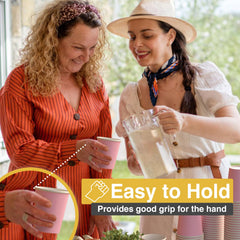 9 Oz. Pink Paper Cups | Case of 1000