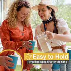 9 Oz. Turquoise Paper Cups | Case of 1000