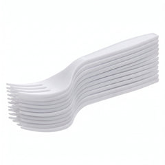 Frosty White Economy Plastic Forks - Pack of 20 - 7.5 in.