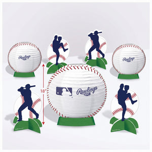 MLB Rawlings Baseball Centerpiece Kit - 7-Piece Table Decorations