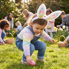 Rainbow Easter Bunny Ears Headband
