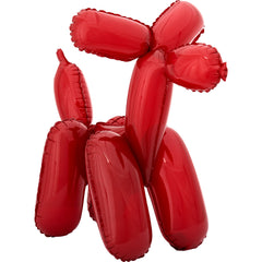 Deluxe Red Balloon Dog Mylar Sitter