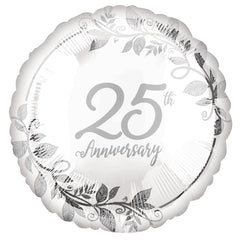 Elegant 25th Anniversary Foil Balloon