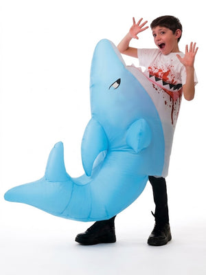 Inflatable Man-Eating Shark Costume - Halloween Fun - Child One Size